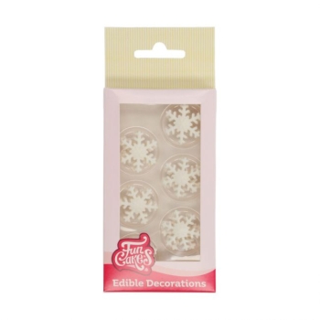 Preview: Sugar Decoration - Snowflakes White